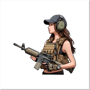 Tactical Girl Posters and Art